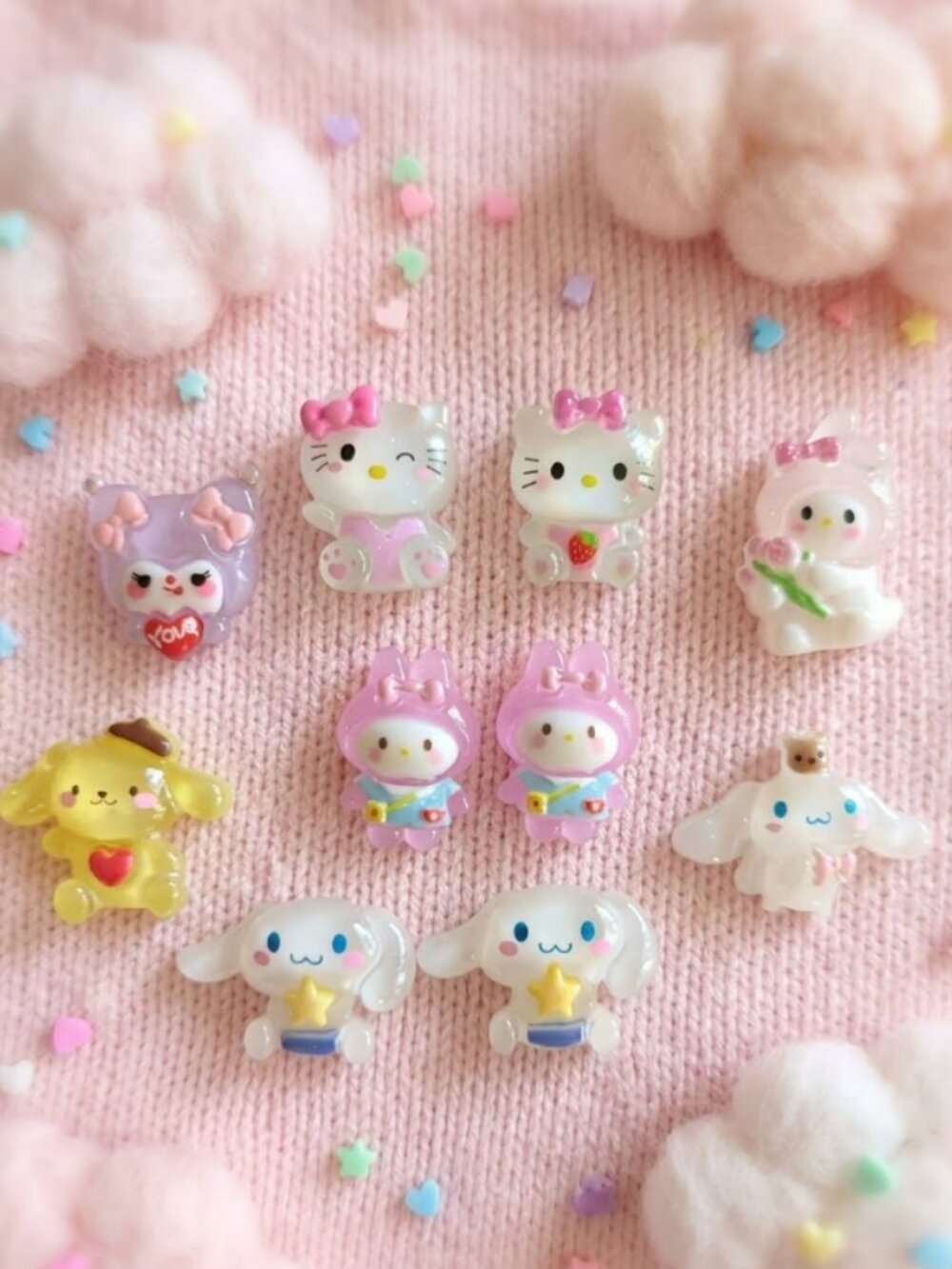 Sanrio Characters Resin Trinket Bundle of 10